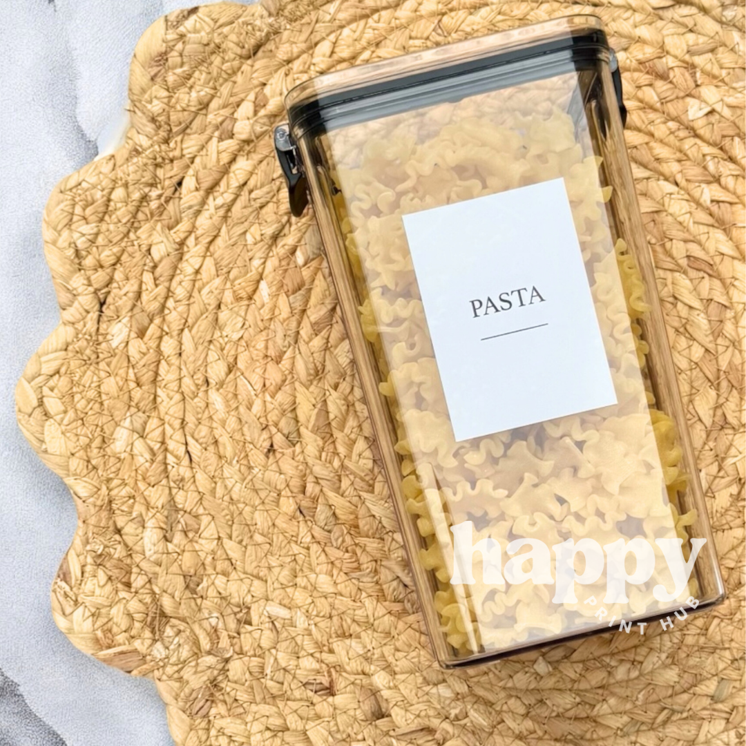 Pantry Labels | Large Rectangle | Custom Peel + Stick